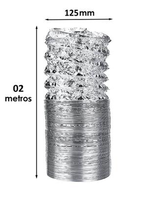 Imagem de Kit P/ Inst. De Coifas C/ Grelha De Exaustão Fixa125mm E Duto 1m