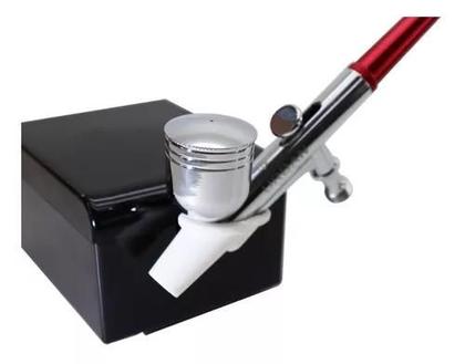 Imagem de Kit P/ Maquiagem Airbrush Mini Compressor Aerógrafo Estética Urban UR513k