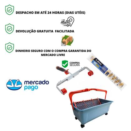 Imagem de Kit P/ Pintura Garfo Duplo Rolo Big Caçamba 25l Rodas