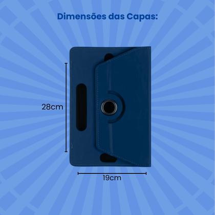 Imagem de Kit p/ Tablet Tcl Tab 11 Fe: Capa Giratória, Teclado c/ Mouse Bluetooth e Película Hidrogel