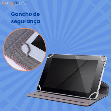 Imagem de Kit p/ Tablet Tcl Tab 11 Fe: Capa Giratória, Teclado c/ Mouse Bluetooth e Película Hidrogel