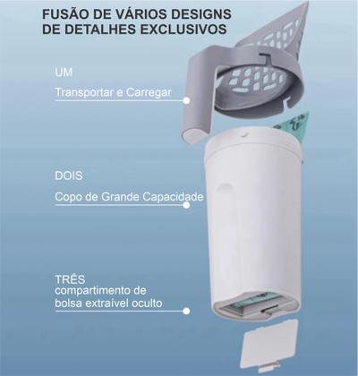 Imagem de Kit Pá Higiênica Gatos E Cães + Saco De Lixo + 4kg Areia Sanitária