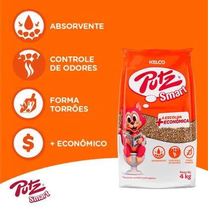 Imagem de Kit Pá Higiênica Gatos E Cães + Saco De Lixo + 4kg Areia Sanitária