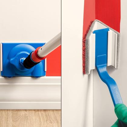 Imagem de Kit Pad Cantos E Rodapés + Suporte Garfo + Rolo De Pintura