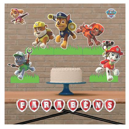 Imagem de Kit Painéis Festa Decoração festa infantil Patrulha Canina
