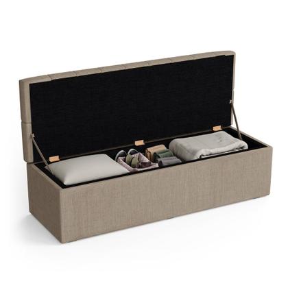 Imagem de Kit Painel Centaurus 140 e Calçadeira Sagitarius Linho Aradecor