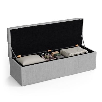 Imagem de Kit Painel Centaurus 140 e Calçadeira Sagitarius Linho Aradecor