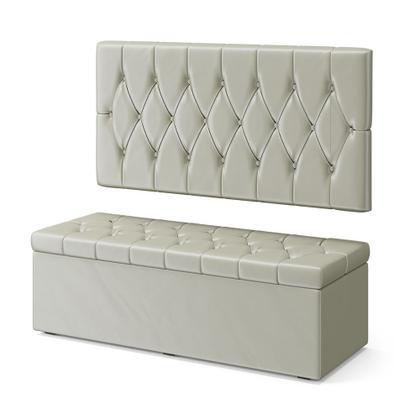 Imagem de Kit Painel Centaurus 200 e Calçadeira Sagitarius Veludo Aradecor