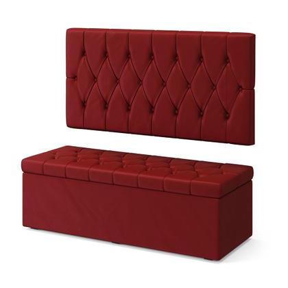 Imagem de Kit Painel Centaurus 200 e Calçadeira Sagitarius Veludo Aradecor