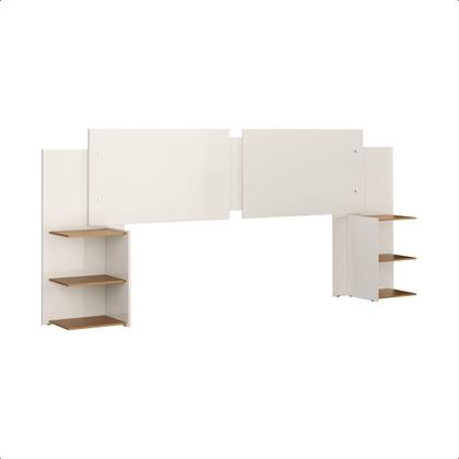 Imagem de Kit Painel de Cama Box Com 2 Mesas de Cabeceira Regulavel Casal, Queen e King Cores