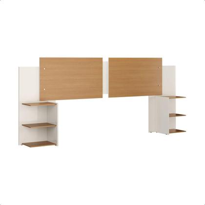 Imagem de Kit Painel de Cama Box Com 2 Mesas de Cabeceira Regulavel Casal, Queen e King Cores