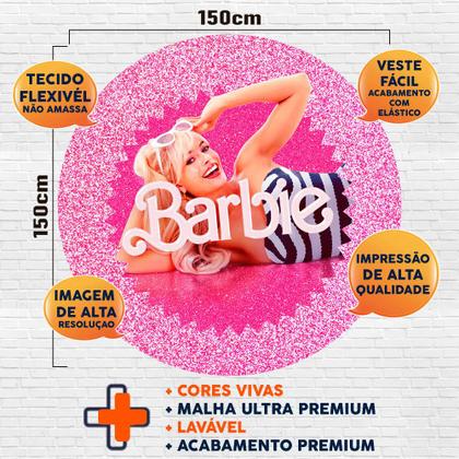 Imagem de Kit Painel de Festa Redondo Trio Cilindro - BARBIE O FILME