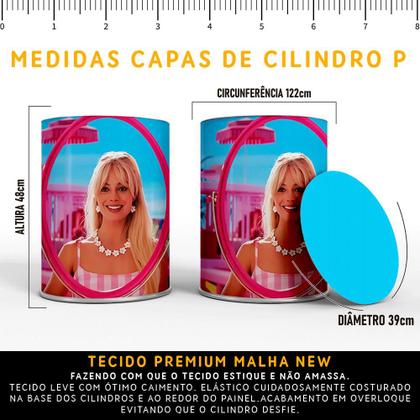 Imagem de Kit Painel de Festa Redondo Trio Cilindro - BARBIE O FILME