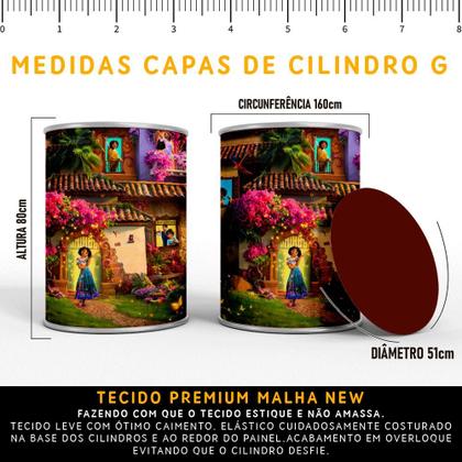 Imagem de Kit Painel de Festa Redondo Trio Cilindro - ENCANTO