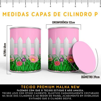 Imagem de Kit Painel de Festa Redondo Trio Cilindro - GALINHA PINTADINHA