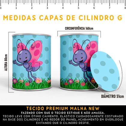 Imagem de Kit Painel de Festa Redondo Trio Cilindro - GALINHA PINTADINHA