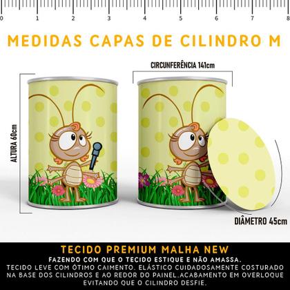 Imagem de Kit Painel de Festa Redondo Trio Cilindro - GALINHA PINTADINHA