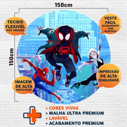 Imagem de Kit Painel de Festa Redondo Trio Cilindro - Homem Aranha No Aranha Verso