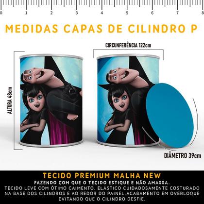 Imagem de Kit Painel de Festa Redondo Trio Cilindro - Hotel Transilvânia