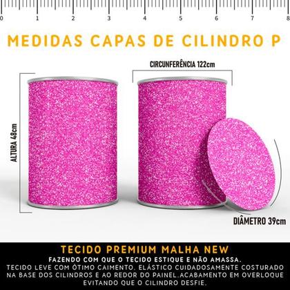 Imagem de Kit Painel de Festa Redondo Trio Cilindro - LULUCA GLITTER