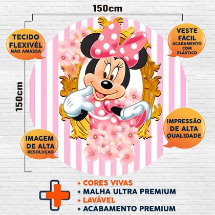 Imagem de Kit Painel de Festa Redondo Trio Cilindro - Minnie
