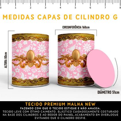 Imagem de Kit Painel de Festa Redondo Trio Cilindro - Minnie