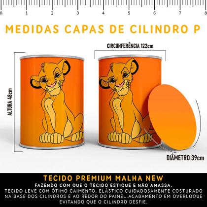 Imagem de Kit Painel de Festa Redondo Trio Cilindro - REI LEÃO