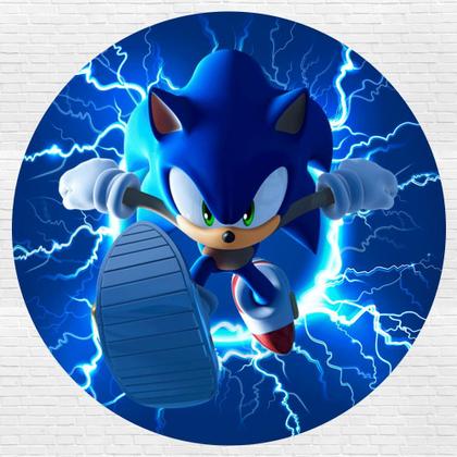 Imagem de Kit Painel de Festa Redondo Trio Cilindro - SONIC