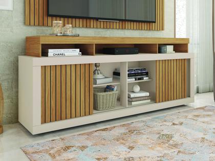 Imagem de Kit Painel De Tv Até 60 Polegadas Com Rack E Porta De Correr