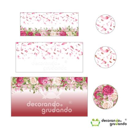 Imagem de Kit Painel Redondo + Trio Capa Cilindro Dia Das Mães 