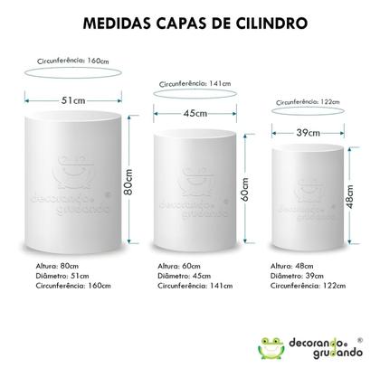 Imagem de Kit Painel Redondo + Trio Capa Cilindro Dia Das Mães 