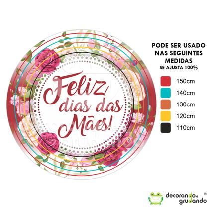 Imagem de Kit Painel Redondo + Trio Capa Cilindro Dia Das Mães 