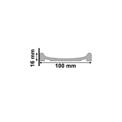 Imagem de Kit painel Ubá Couro Gelo Poliestireno 100 mm Santa Luzia 280cmX10cmX1,6cm