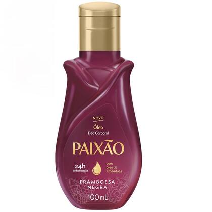 Imagem de Kit Paixão Framboesa Negra Óleo Corporal + Hidratante Corporal