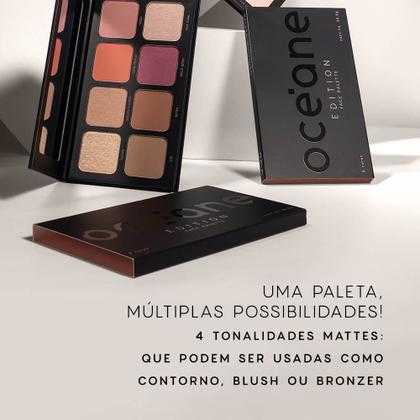 Imagem de Kit Paleta Multifuncional Face Palette + Batom Nude + Caneta Delineadora Edition (3 Produtos)