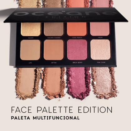 Imagem de Kit Paleta Multifuncional Face Palette + Batom Nude + Caneta Delineadora Edition (3 Produtos)