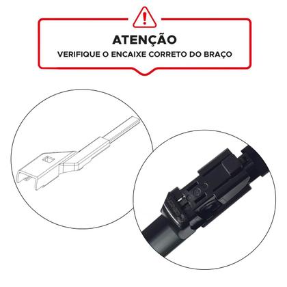 Imagem de Kit Palheta Dianteira Tracker 2020 a 2025 Limpador de Parabrisa de Silicone