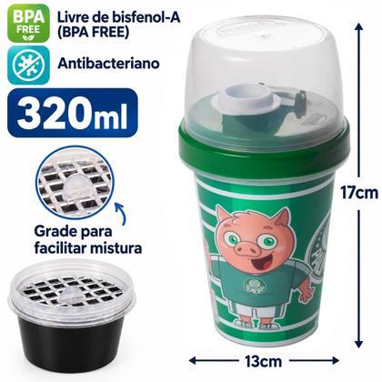 Imagem de Kit Palmeiras Porta Lanche Infantil Passeio Escola Plasutil
