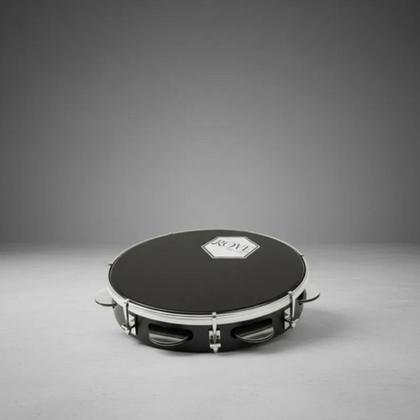 Imagem de Kit Pandeiro 10" Rove Music 87abs Bk Preto/pele Preta