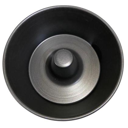 Imagem de kit Panela Banho Maria Pudim E Vapor de Cuscuz Antiaderente Interno e Externo com Tampa Vidro - RL