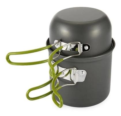 Imagem de Kit Panelas Camping Pesca Ds-101 2 Pçs Super Compacto leve