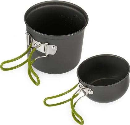 Imagem de Kit Panelas Camping Pesca Ds-101 2 Pçs Super Compacto leve