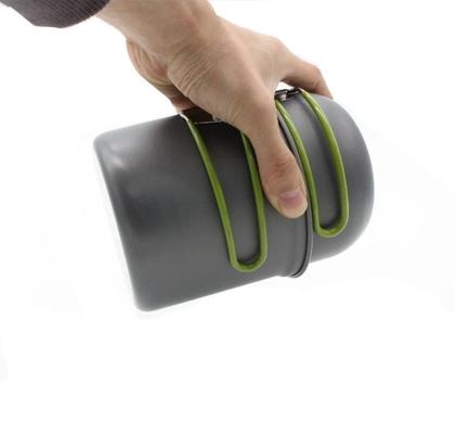 Imagem de Kit Panelas Camping Pesca Ds-101 2 Pçs Super Compacto leve