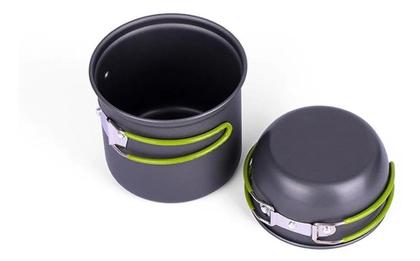 Imagem de Kit Panelas Camping Pesca Ds-101 2 Pçs Super Compacto leve