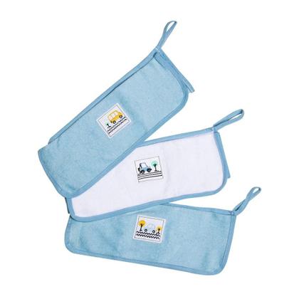 Imagem de Kit Paninho De Boca Com Prendedor De Chupeta Carrinhos 3Pçs