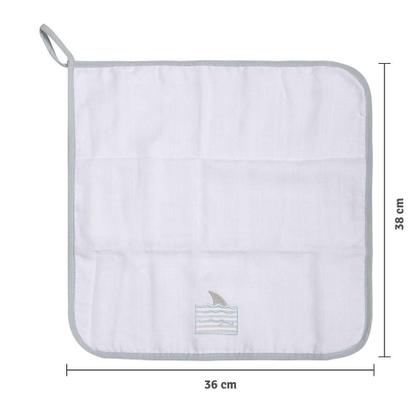 Imagem de Kit Paninho De Boca Com Prendedor De Chupeta Panda Papi