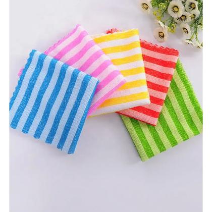 Imagem de Kit Pano De Limpeza Flanela Microfibra Alta Absorção Multiuso 30x30cm Modelo Grande