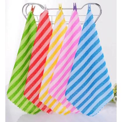 Imagem de Kit Pano De Limpeza Flanela Microfibra Alta Absorção Multiuso 30x30cm Modelo Grande