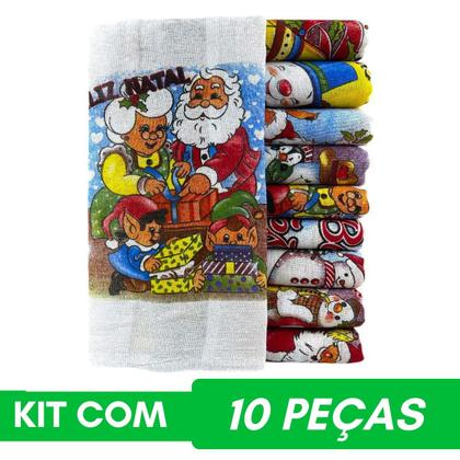 Imagem de KIT Pano De Prato Bainha Estampas Sortidas