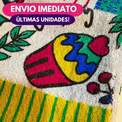 Imagem de Kit Pano De Prato Guardanapo Copa Cozinha Secar Louça Atoalhado Felpudo Premium 40x60 Estampado